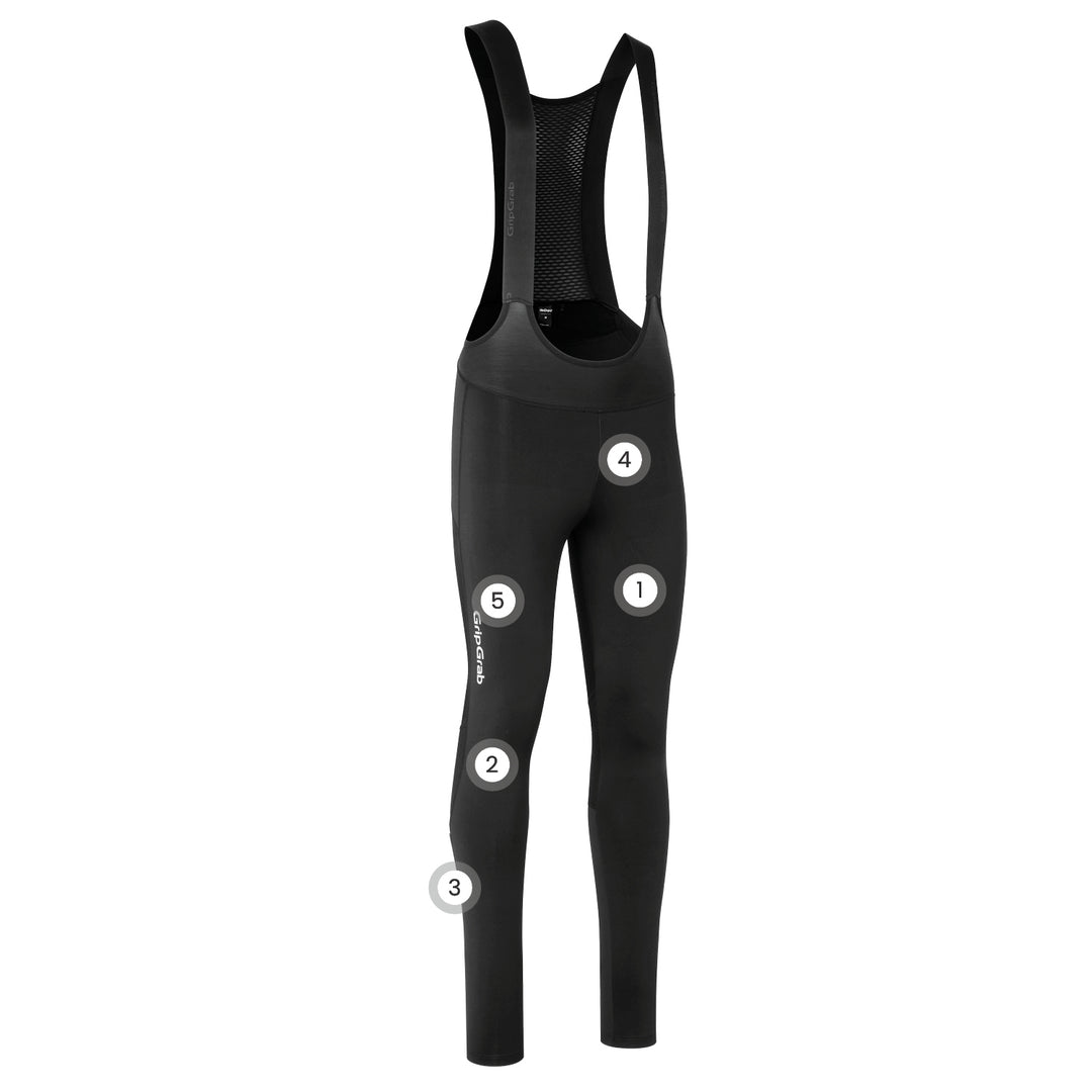 PACR Water Resistant Bib Tights No Pad GripGrab